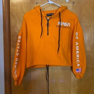 CHEMISTRY NASA cropped hoodie